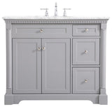 Elegant Decor Clarence Bathroom Vanity VF53042GR, Gray