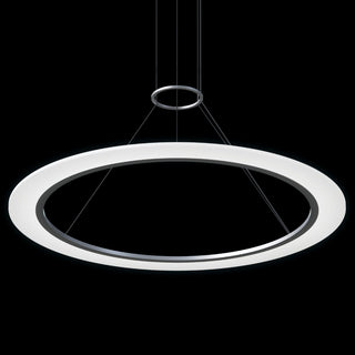 Sonneman 2073 Arctic Rings 38"W LED Suspension Pendant - Satin Black