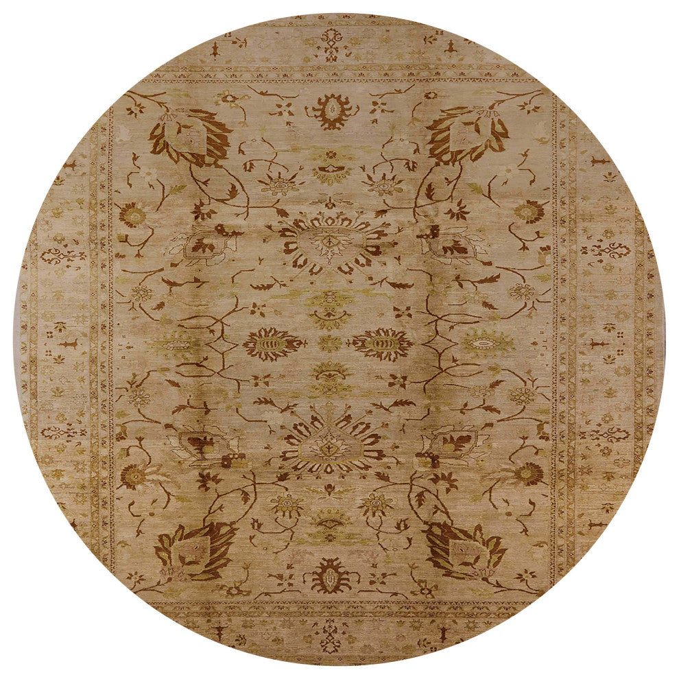 Ahgly Company Indoor Round Mid-Century Modern Area Rugs, 7' Round