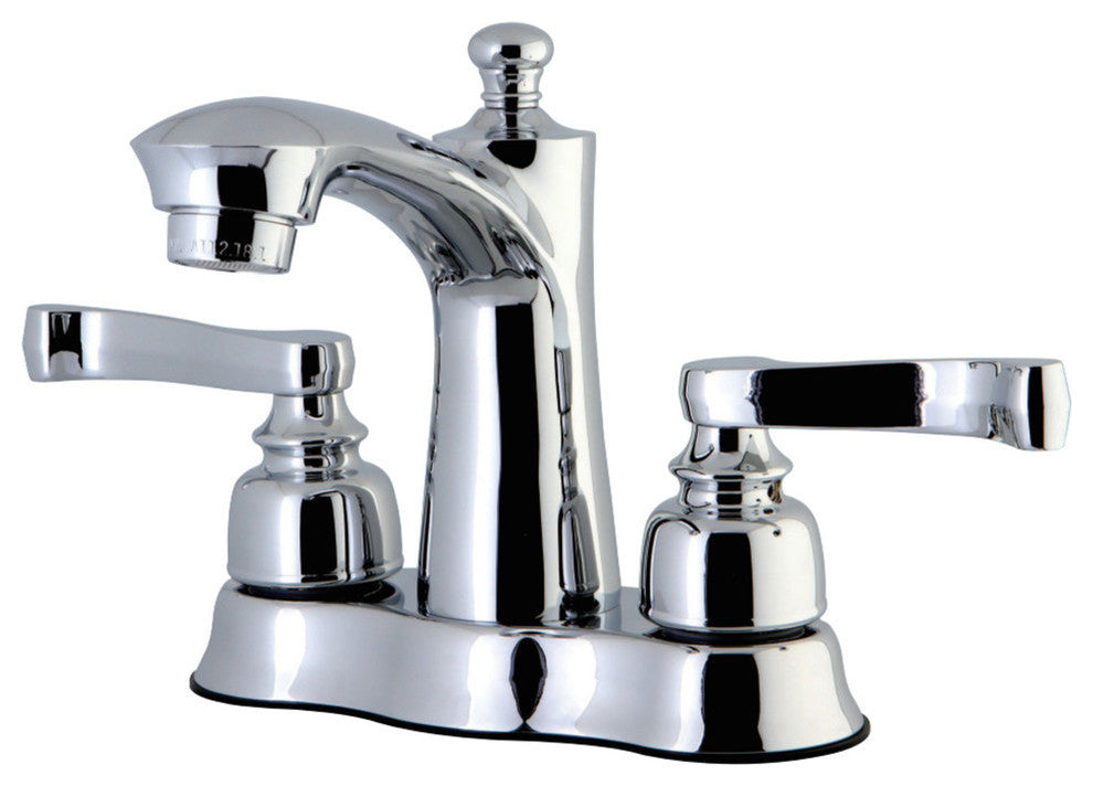 4" Centerset Bathroom Faucet WithRetail Pop-Up, Polished Chrome