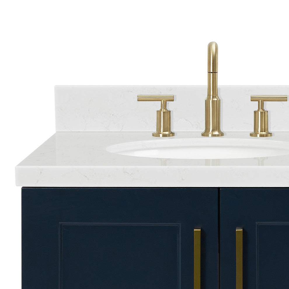 Ariel Taylor 42" Left Offset Single Oval Sink Bathroom Vanity