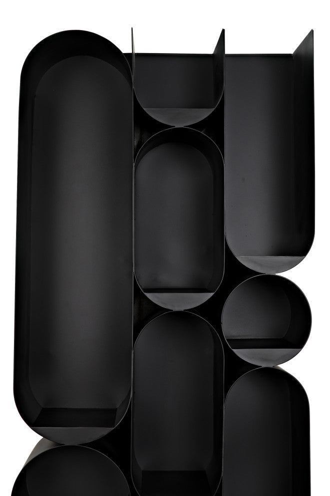 Noir Furniture Atomic Bookcase, Metal