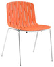 Modern Orange Trace Dining Side Chair