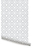 Daisy Peel and Stick Vinyl Wallpaper, Gray, 24"w X 60"h