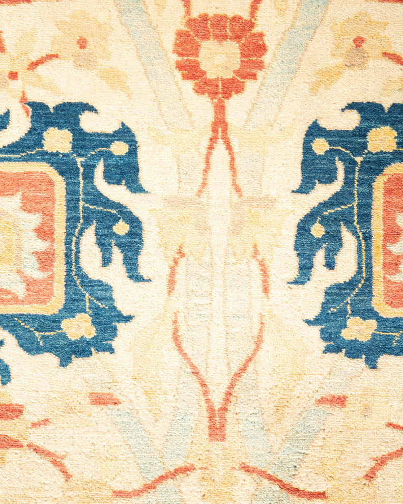 Delaney, One-of-a-Kind Hand-Knotted Area Rug Ivory, 8'2"x10'3"
