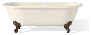 Cheviot Products Regal Cast Iron Bathtub With Continuous Rolled Rim