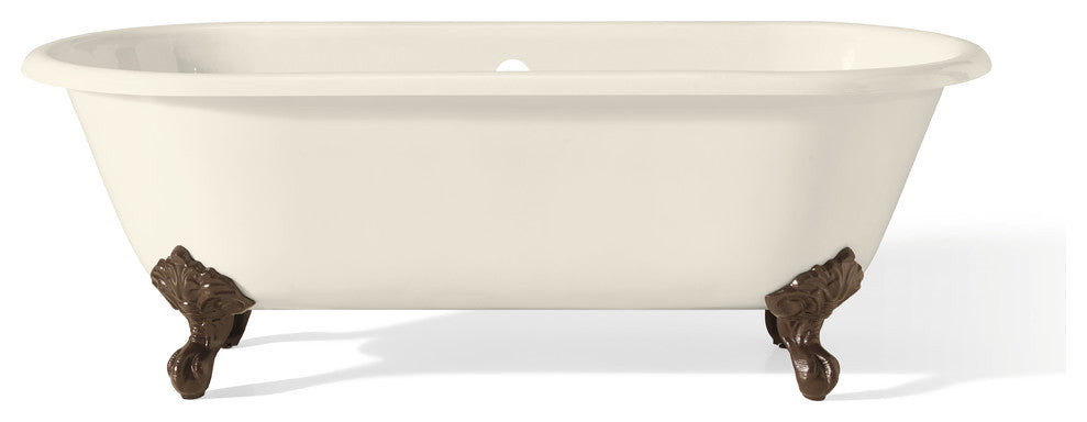 Cheviot Products Regal Cast Iron Bathtub With Continuous Rolled Rim