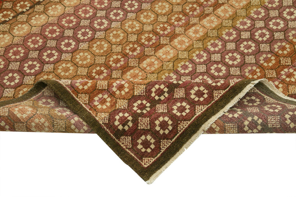 Rug N Carpet - Handwoven Oriental 8' 2" x 9' 11" Unique Oushak Area Rug