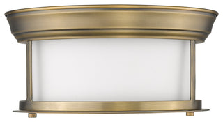 Z-Lite 2011F10 Sonna 2 Light 11"W Flush Mount Drum Ceiling - Matte Black