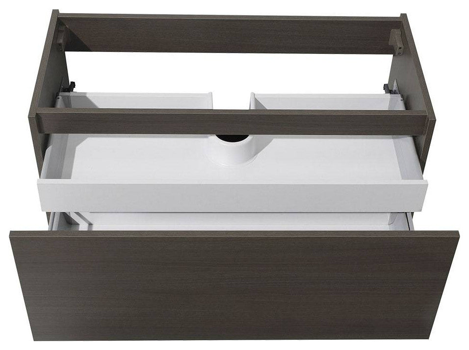 Fresca FCB8010GO Mezzo 39" Gray Oak Modern Bathroom Cabinet