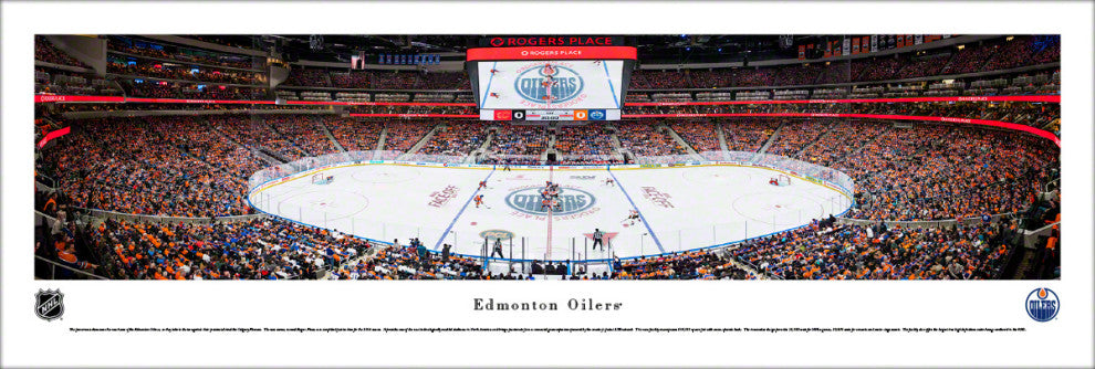 Edmonton Oilers, 1st Game at Rogers Place, Unframed