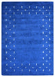HAND KNOTTED LOOM SILK ECO-FRIENDLY AREA RUGS -6'x9',Rectangle,Blue,Contemporary