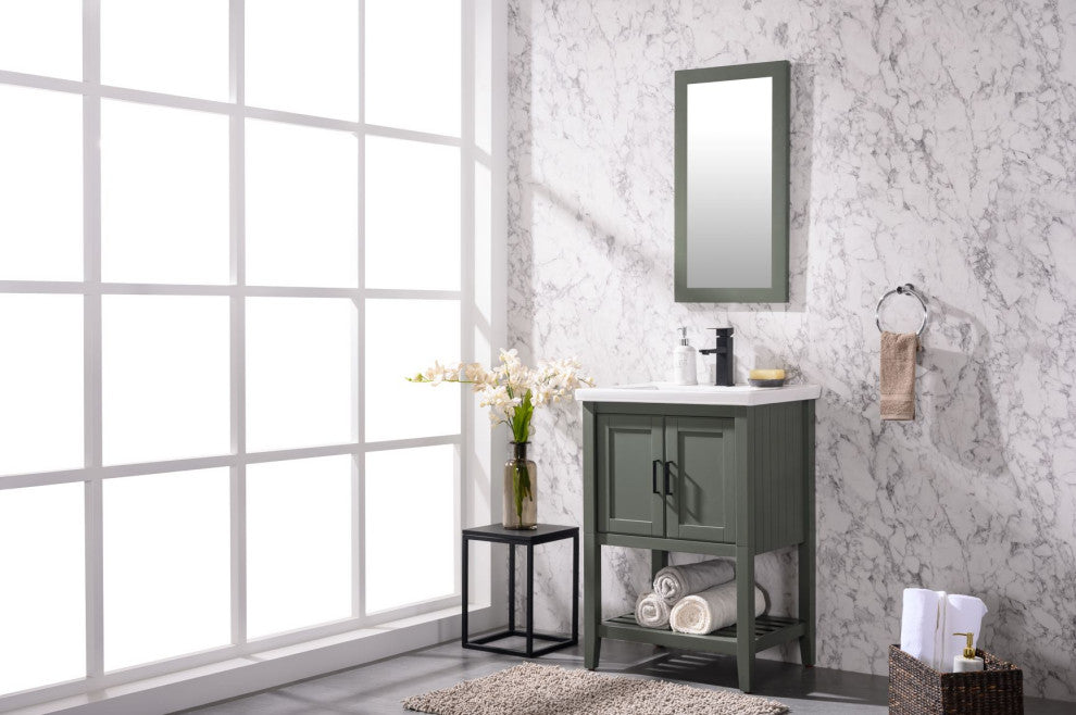 24" Kd Pewter Green Sink Vanity