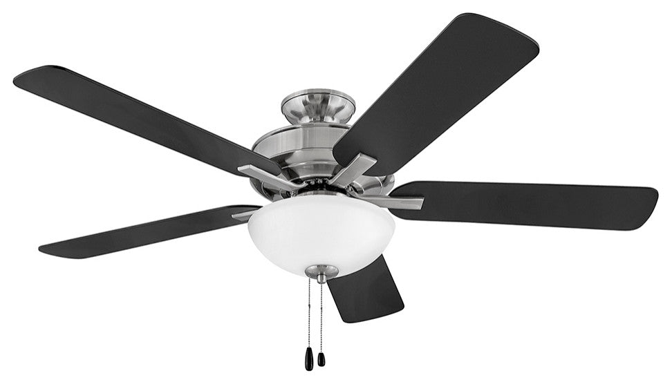 Hinkley Metro 52" LED Indoor Dual Mount Ceiling Fan, Brushed Nickel