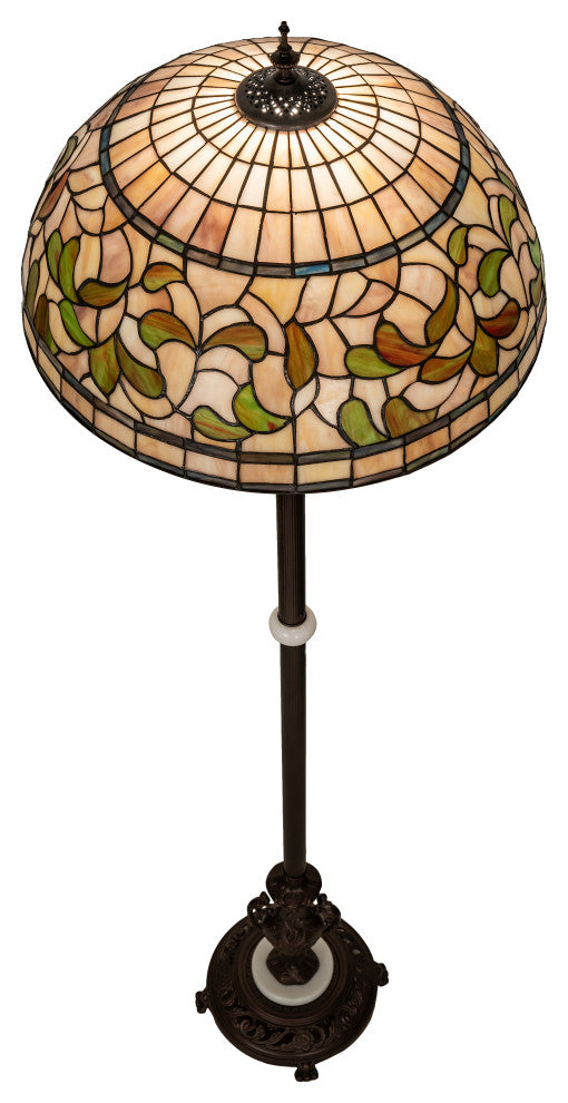 71 High Tiffany Turning Leaf Floor Lamp