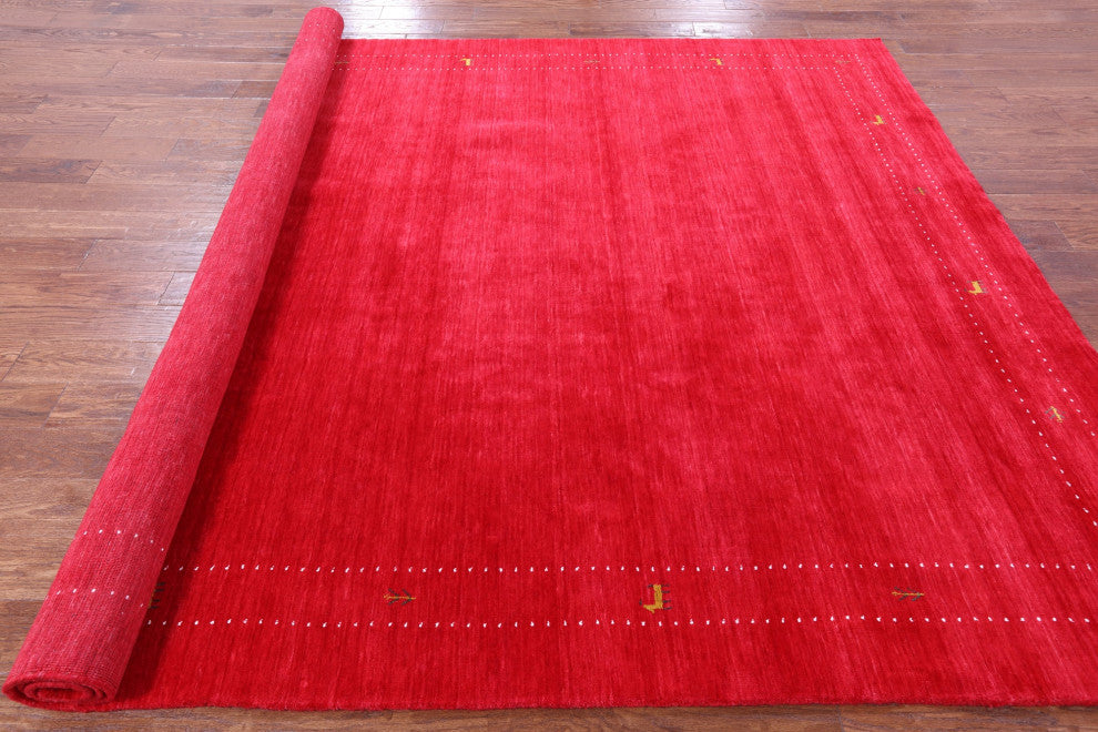 Persian Gabbeh Hand Knotted Wool Rug 8' 0" X 10' 0" - Q15024