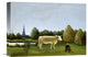"View Surrounding Paris" Stretched Canvas Giclee by Henri Rousseau, 16"x12"