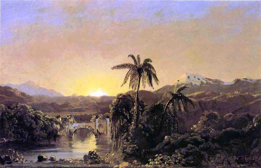 Frederic Edwin Church Sunset in Ecuador Wall Decal
