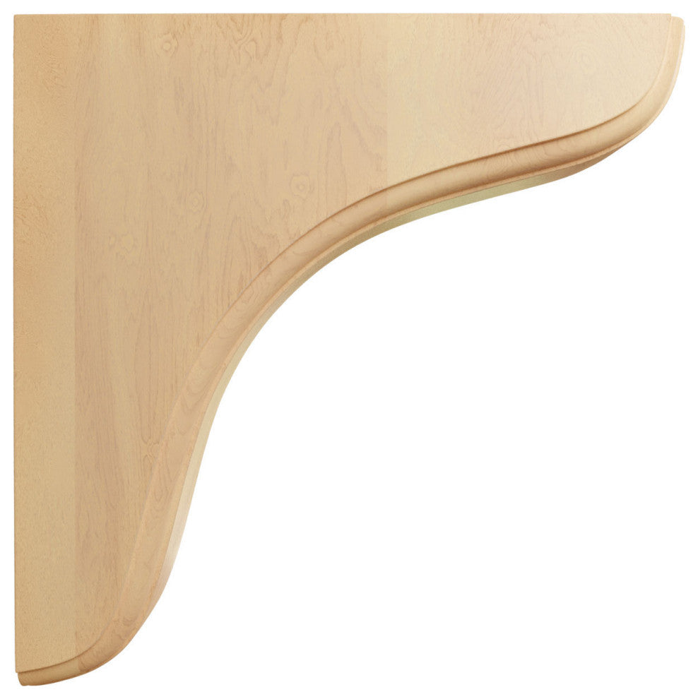 1 3/4"W x 7 1/2"D x 7 1/2"H Eaton Wood Bracket, Red Oak