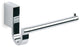 Secret Bath, Polished Chrome Toilet Paper Holder Without Lid, Bilbao Collection