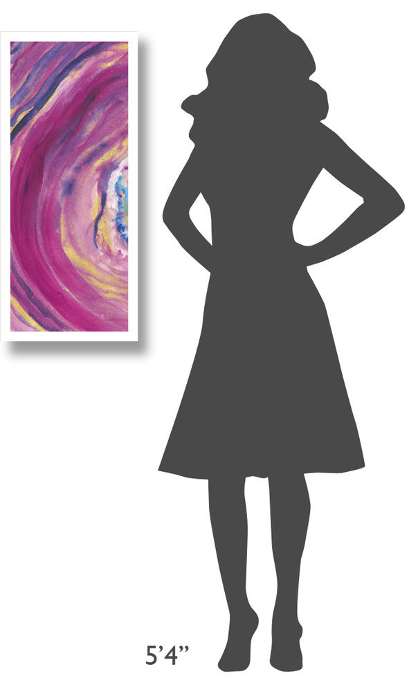 "Rarity V" Digital Paper Print by Sue Schlabach, 14"x32"