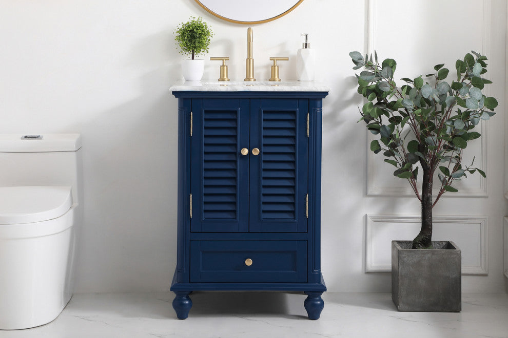 Home Living 24" Single Bathroom Vanity, Blue