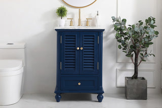 Home Living 24" Single Bathroom Vanity, Blue