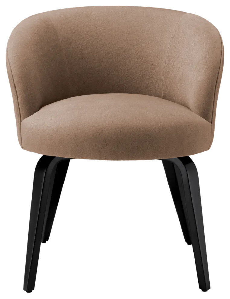 Beige Curved Back Dining Chair, Eichholtz Vichy