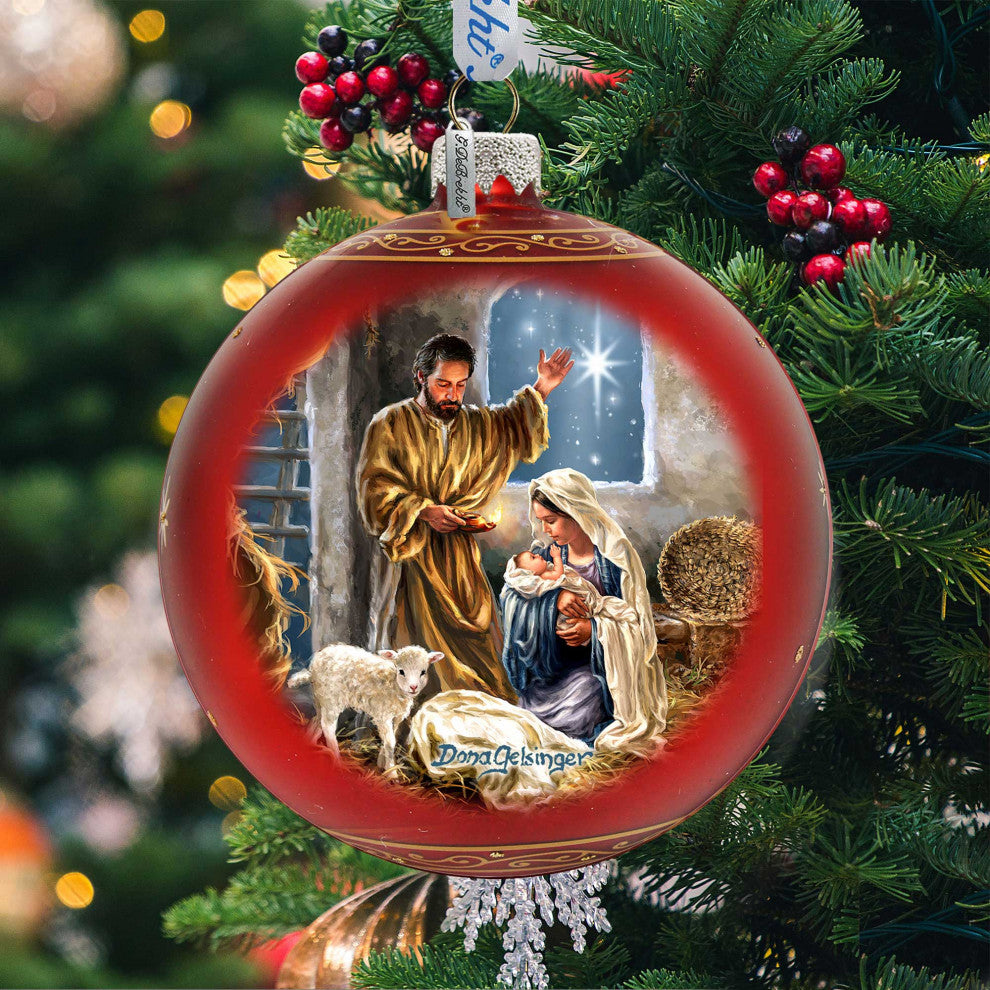The Lamb of God Glass Ornament Limited Edition