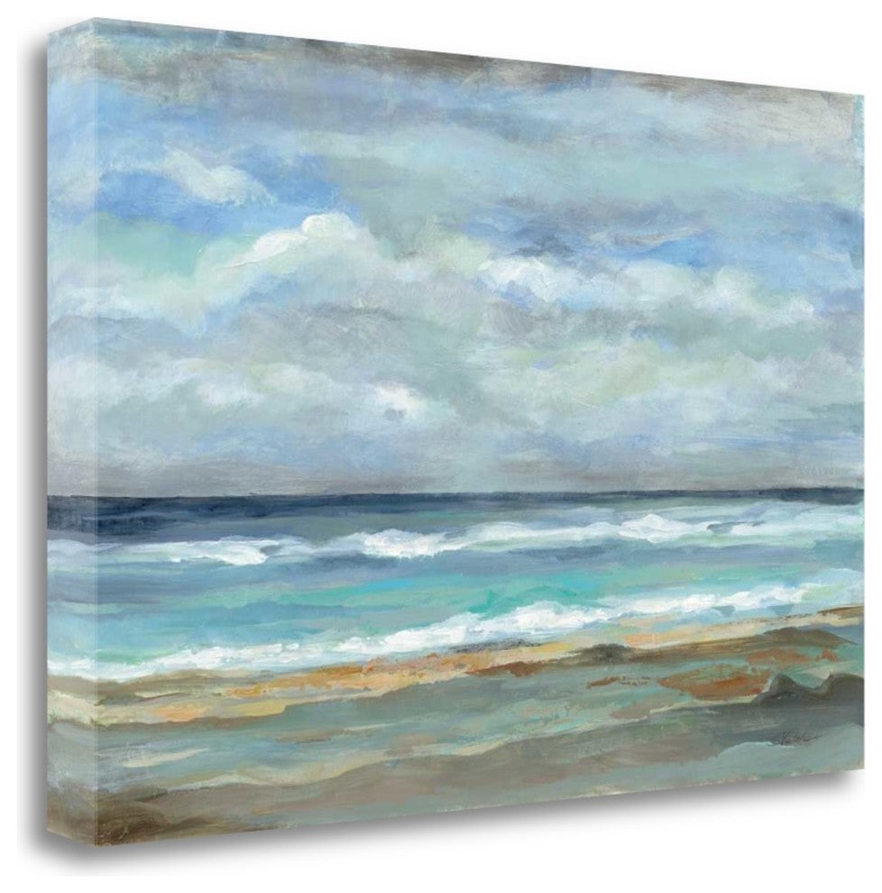 "Seashore" By Silvia Vassileva,Ready to Hang Giclee Print on Gallery Wrap Canvas
