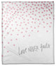 Love Never Fails Pink 50x60 Coral Fleece Blanket