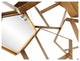 Retro Pentagon Mirror Wall Dcor - Gold
