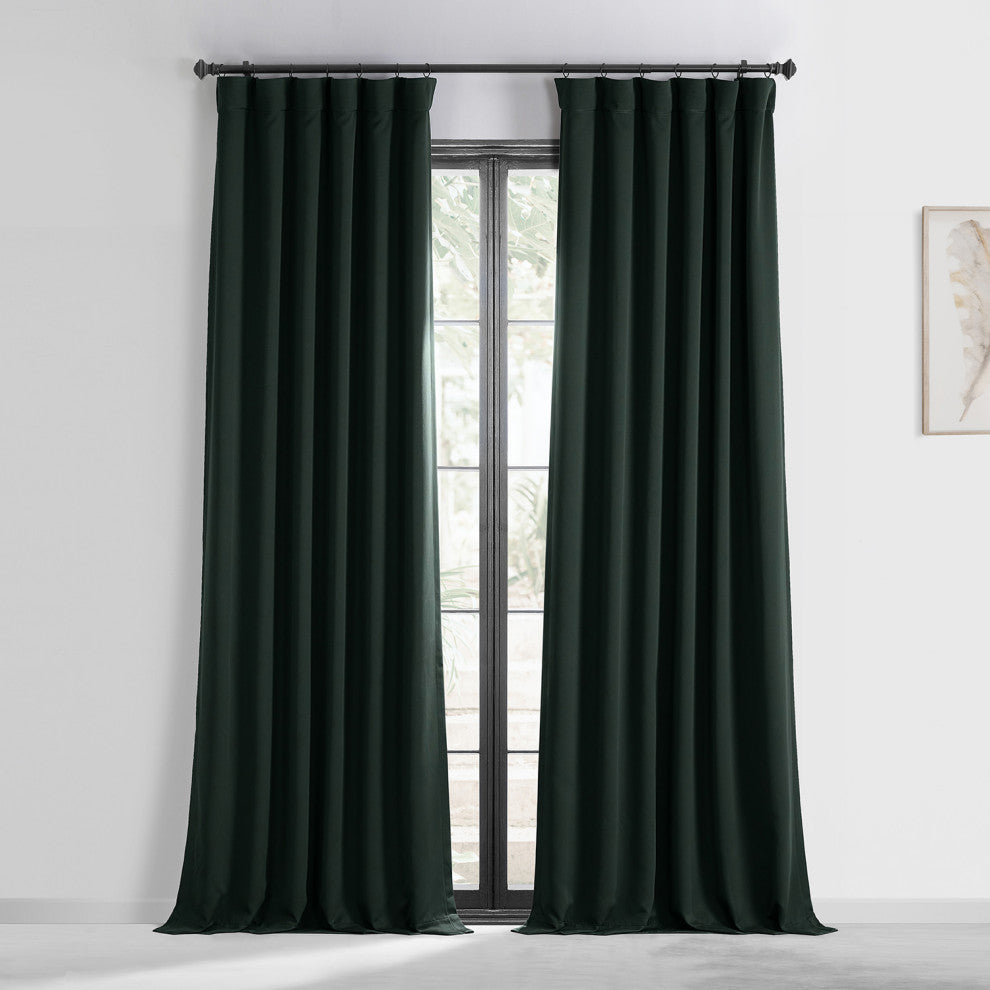 Dark Mallard Room Darkening Curtain, Set of 2, 50"x84"