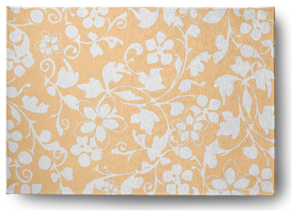 Evelyn Spring Chenille Rug, Corn Yellow, 5'x7'