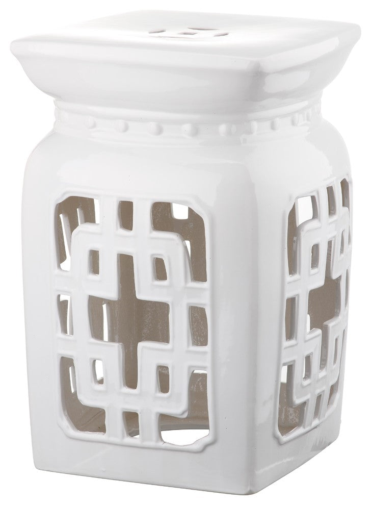 Safavieh Indoor-Outdoor Beijing Filigree Garden Stool