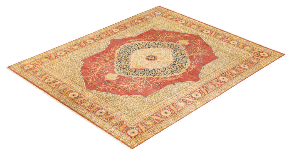 Mogul, One-of-a-Kind Hand-Knotted Area Rug Orange, 8'0"x9'10"