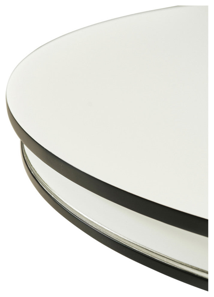 Classic Black and White Dining Table 48"