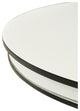 Classic Black and White Dining Table 48"