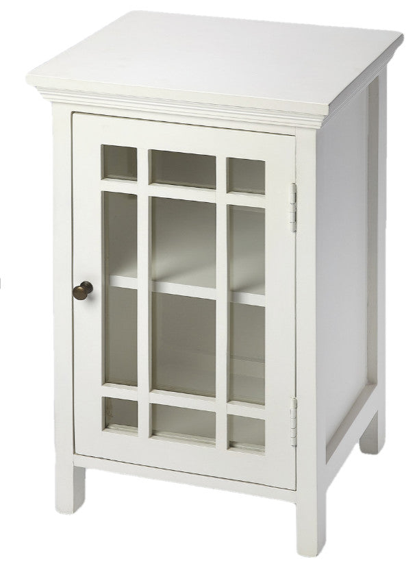 Butler Specialty Baxter Glossy Chairside Chest In White