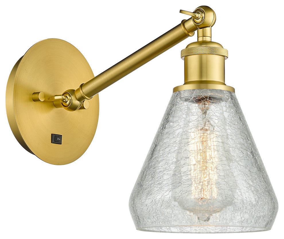 Innovations 317-1W-SG-G275-LED 1-Light Sconce, Satin Gold