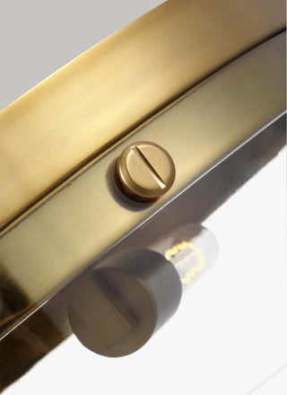 Garrett Large Flush Mount, Burnished Brass