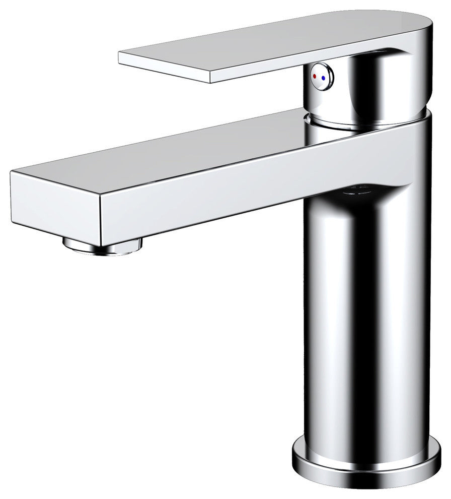 Eviva Pure Single Handle Bathroom Sink Faucet, Chrome