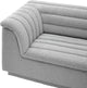 Cascade Upholstered Modular Sofa, Grey, Boucle Fabric, Straight Sofa