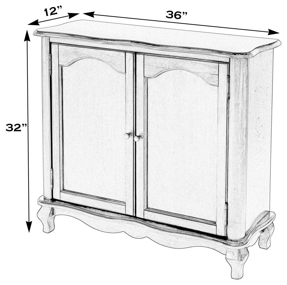 Leyden European Accent Cabinet, Dark Brown