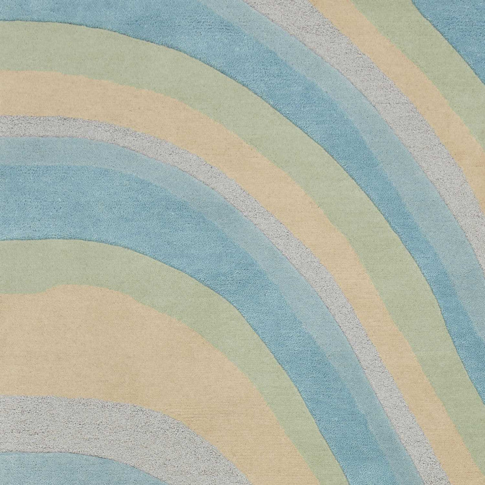 HomeRoots 8' x 10' 6" Wool Ocean Area Rug