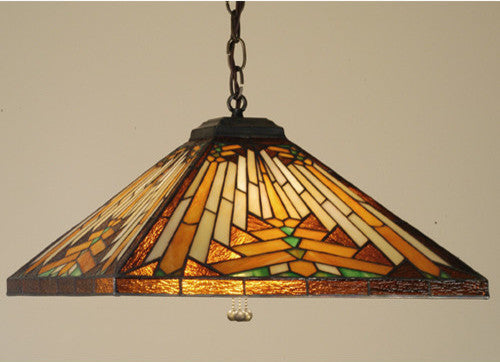 Meyda Lighting 17"Sq NUEVO Mission Pendant