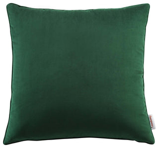 Enhance 20" Performance Velvet Throw Pillow EEI-4699-GRN