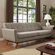 Modern Contemporary Upholstered Sofa, Granite Fabric