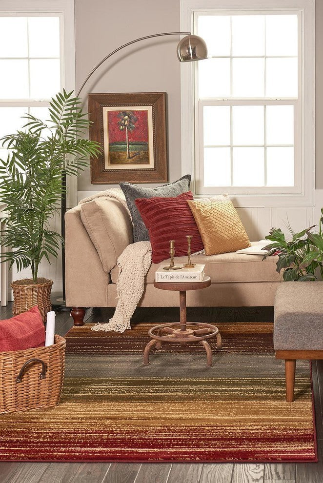Unique Loom Beige Barista Mundo Nova 2' 2 x 6' 0 Runner Rug