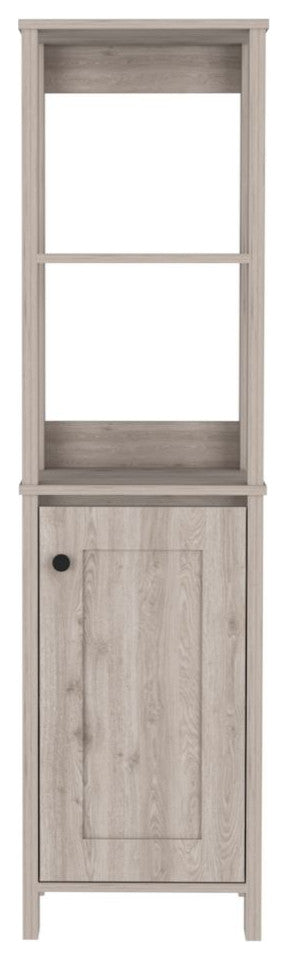 DEPOT E-SHOP New Haven Linen Cabinet, Light Gray